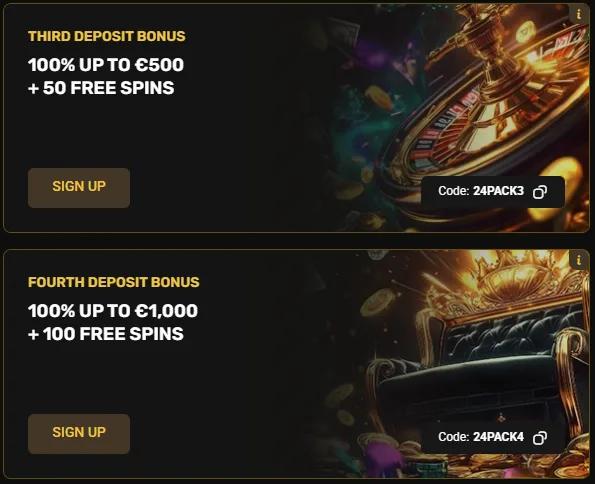 24 casino bonus